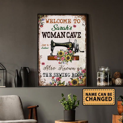 Welcome To Woman Cave Also As Know As Vertical Poster 2