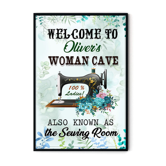 Welcome To Woman Cave Also As Know As Vertical Poster 3