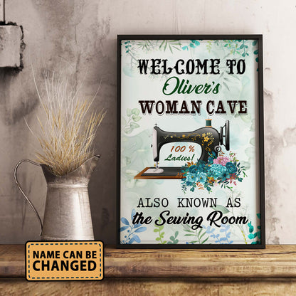 Welcome To Woman Cave Also As Know As Vertical Poster 3