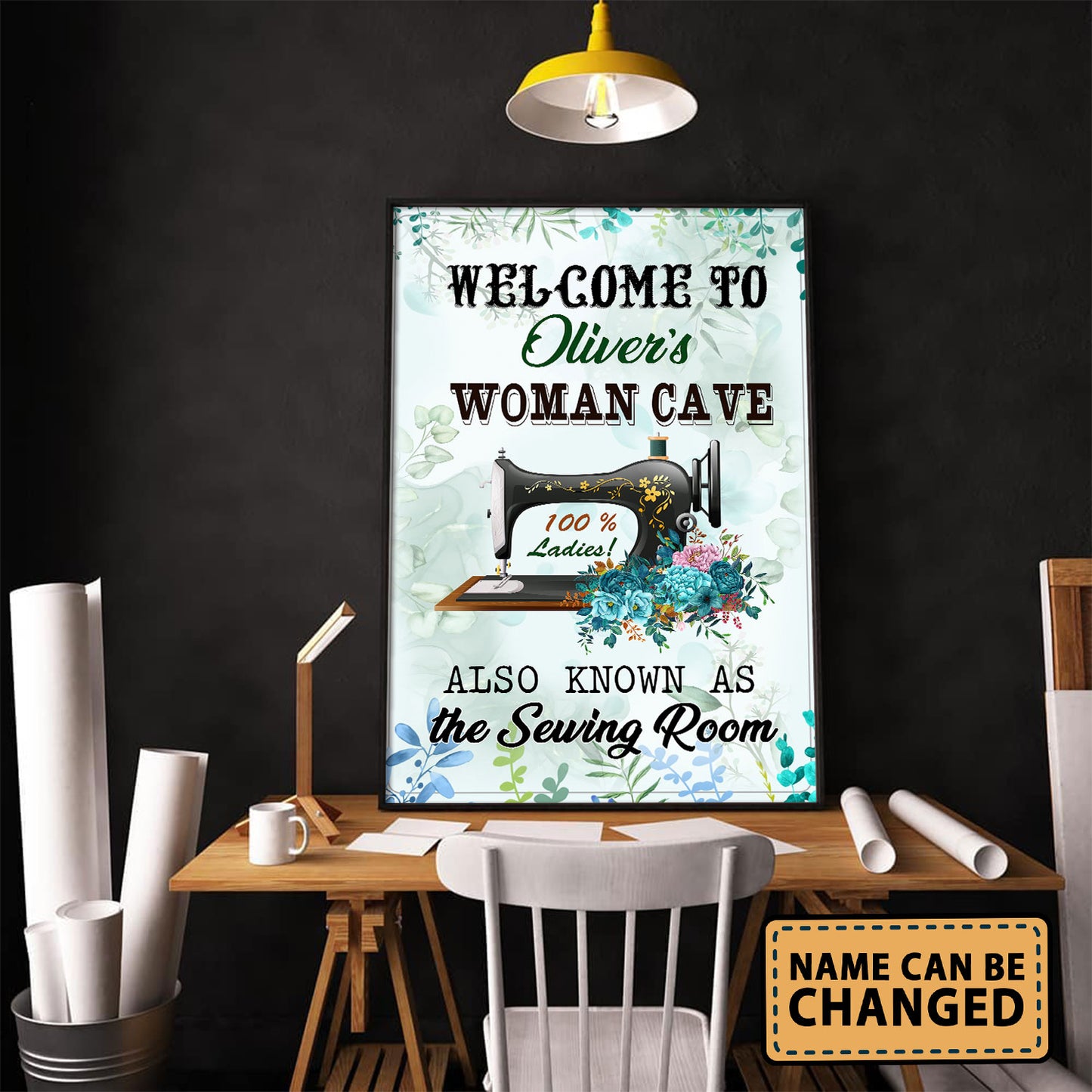 Welcome To Woman Cave Also As Know As Vertical Poster 3