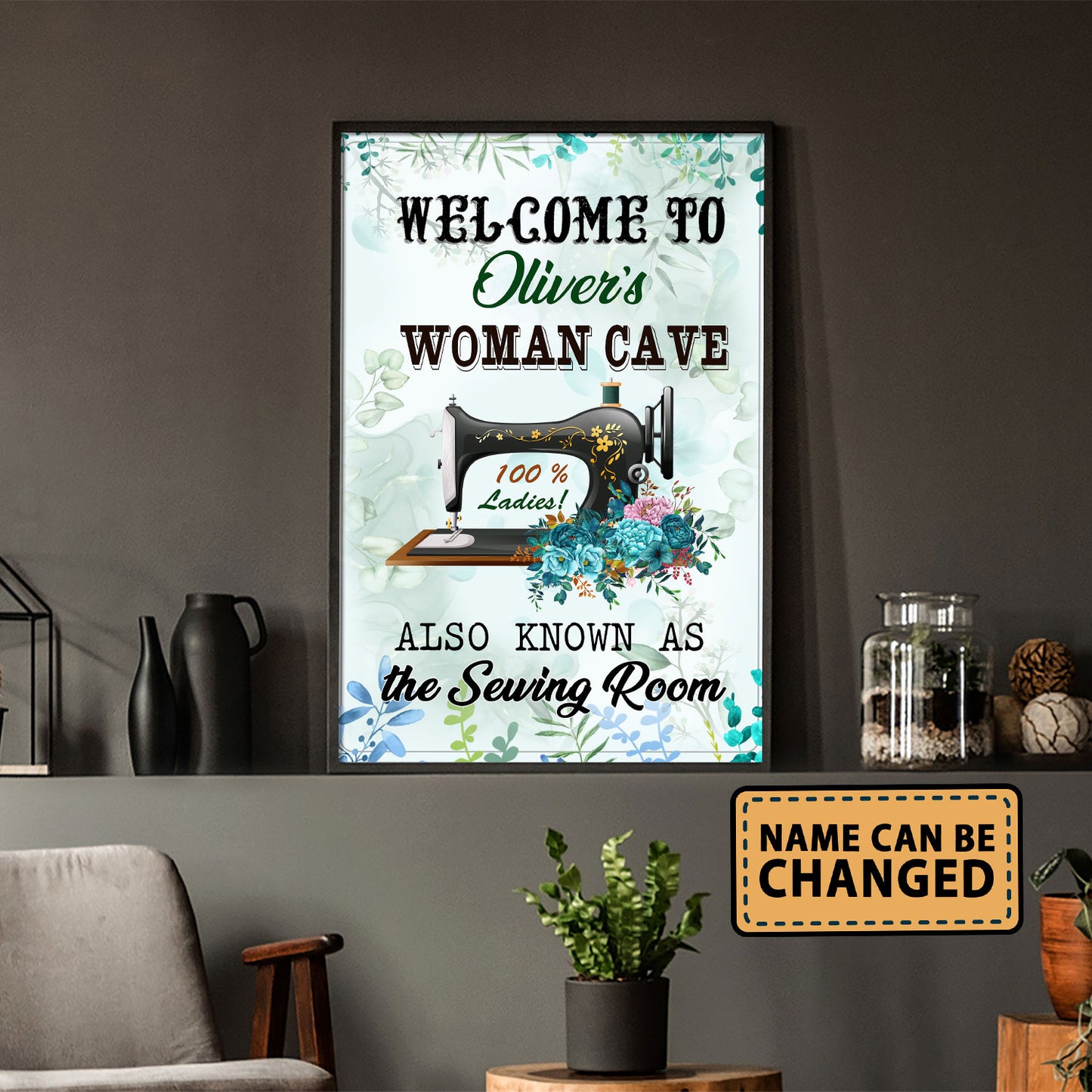 Welcome To Woman Cave Also As Know As Vertical Poster 3