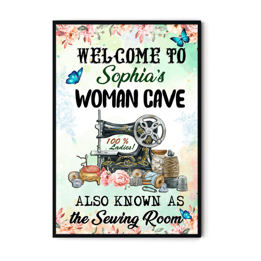 Welcome To Woman Cave Also As Know As Vertical Poster 4