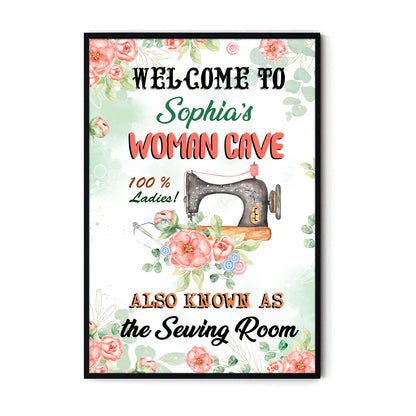 Welcome To Woman Cave Also As Know As Vertical Poster 5