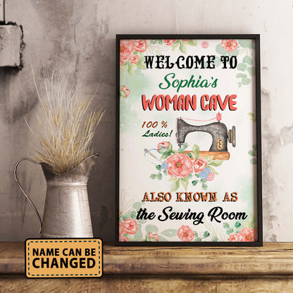 Welcome To Woman Cave Also As Know As Vertical Poster 5