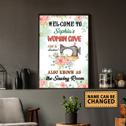 Welcome To Woman Cave Also As Know As Vertical Poster 5