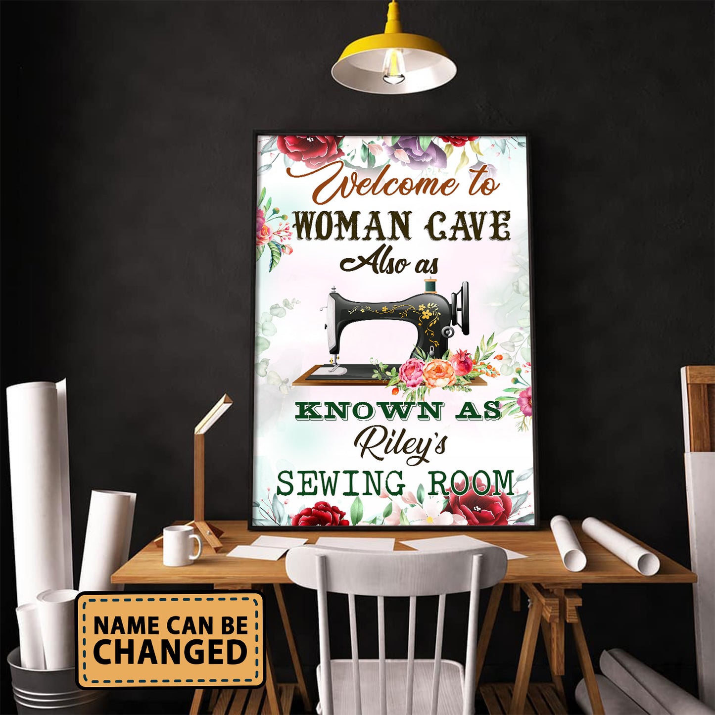 Welcome To Woman Cave Also As Know As The Sewing Room 1 Poster