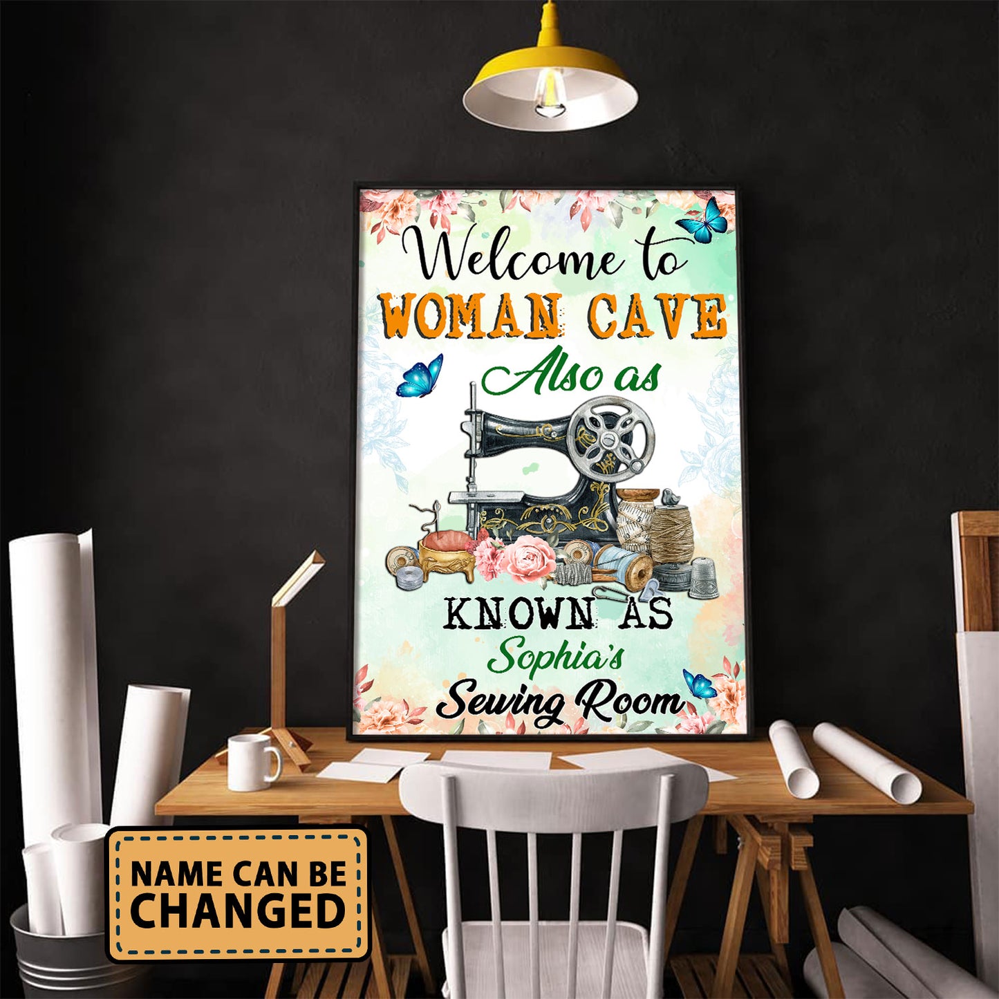 Welcome To Woman Cave Also As Know As The Sewing Room 4 Poster