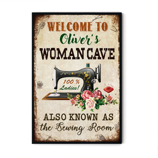 Welcome To Woman Cave Also As Know As 1 Vertical Poster