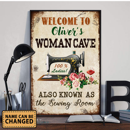 Welcome To Woman Cave Also As Know As 1 Vertical Poster