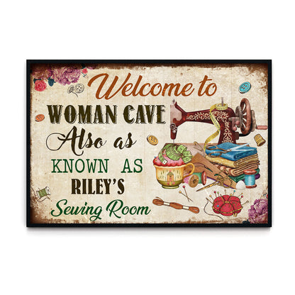 Welcome To Woman Cave Also As Know As 2 Vertical Poster