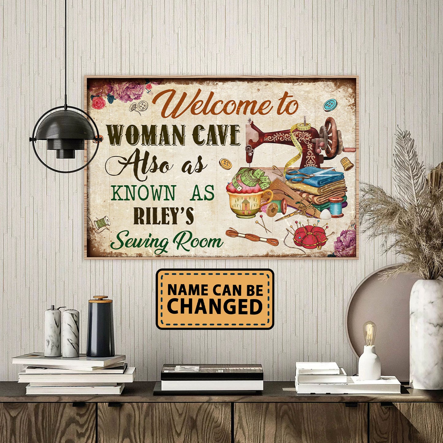 Welcome To Woman Cave Also As Know As 2 Vertical Poster