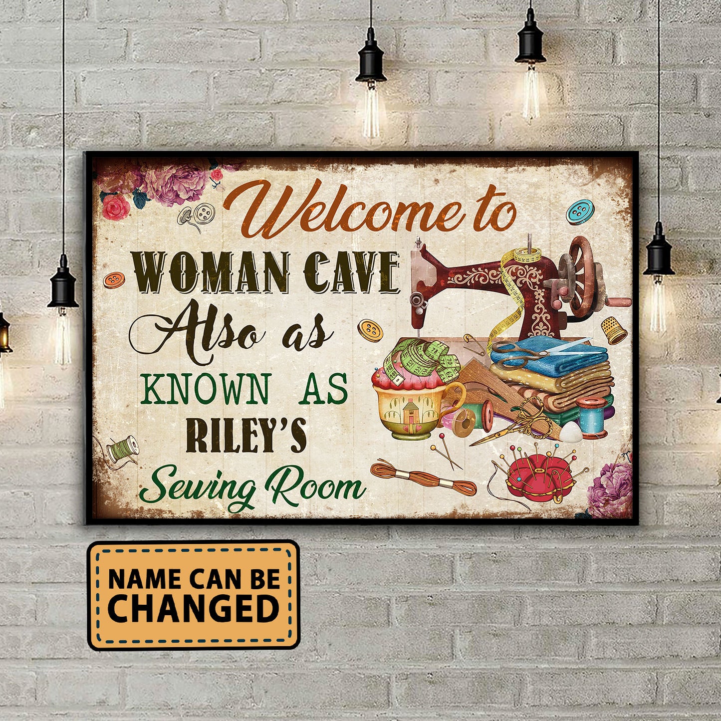 Welcome To Woman Cave Also As Know As 2 Vertical Poster