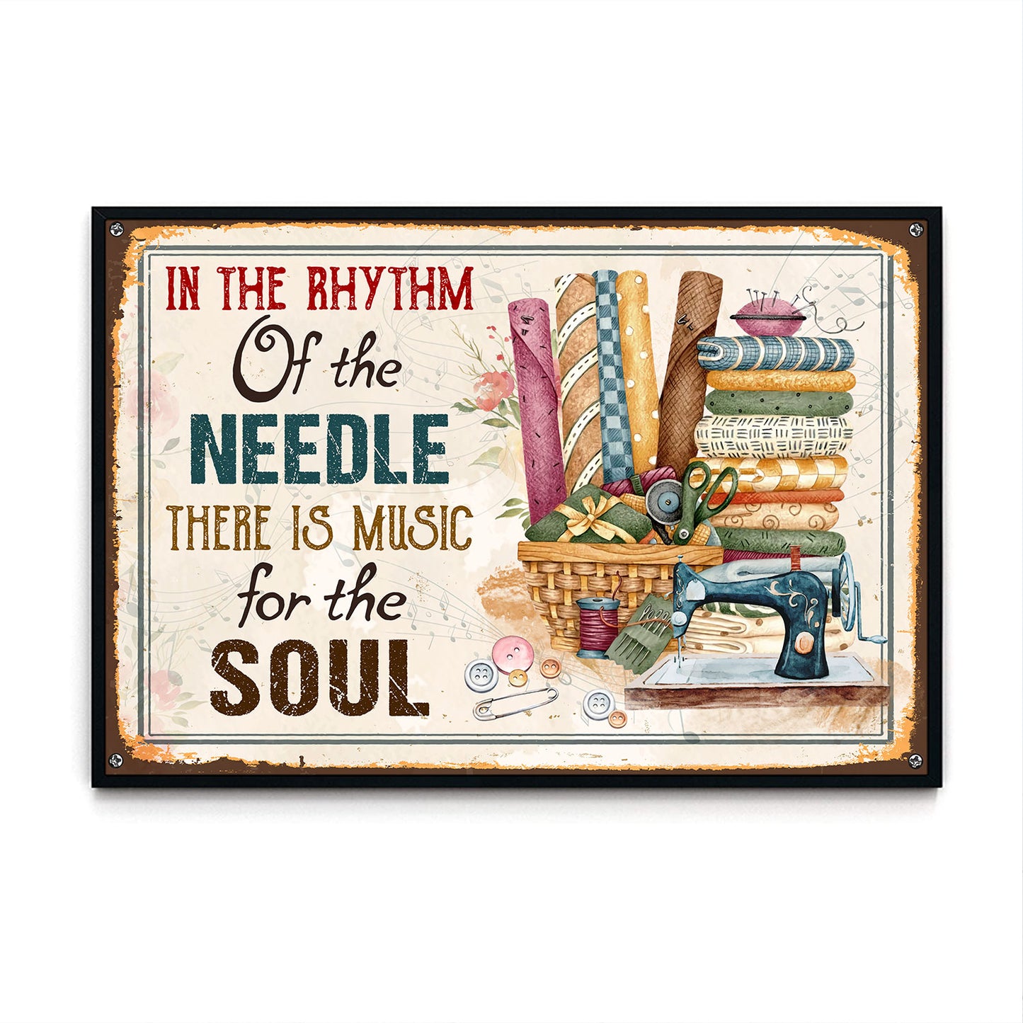 In The Rhythm Of The Needle There Is Music For The Soul Vintage 03Poster