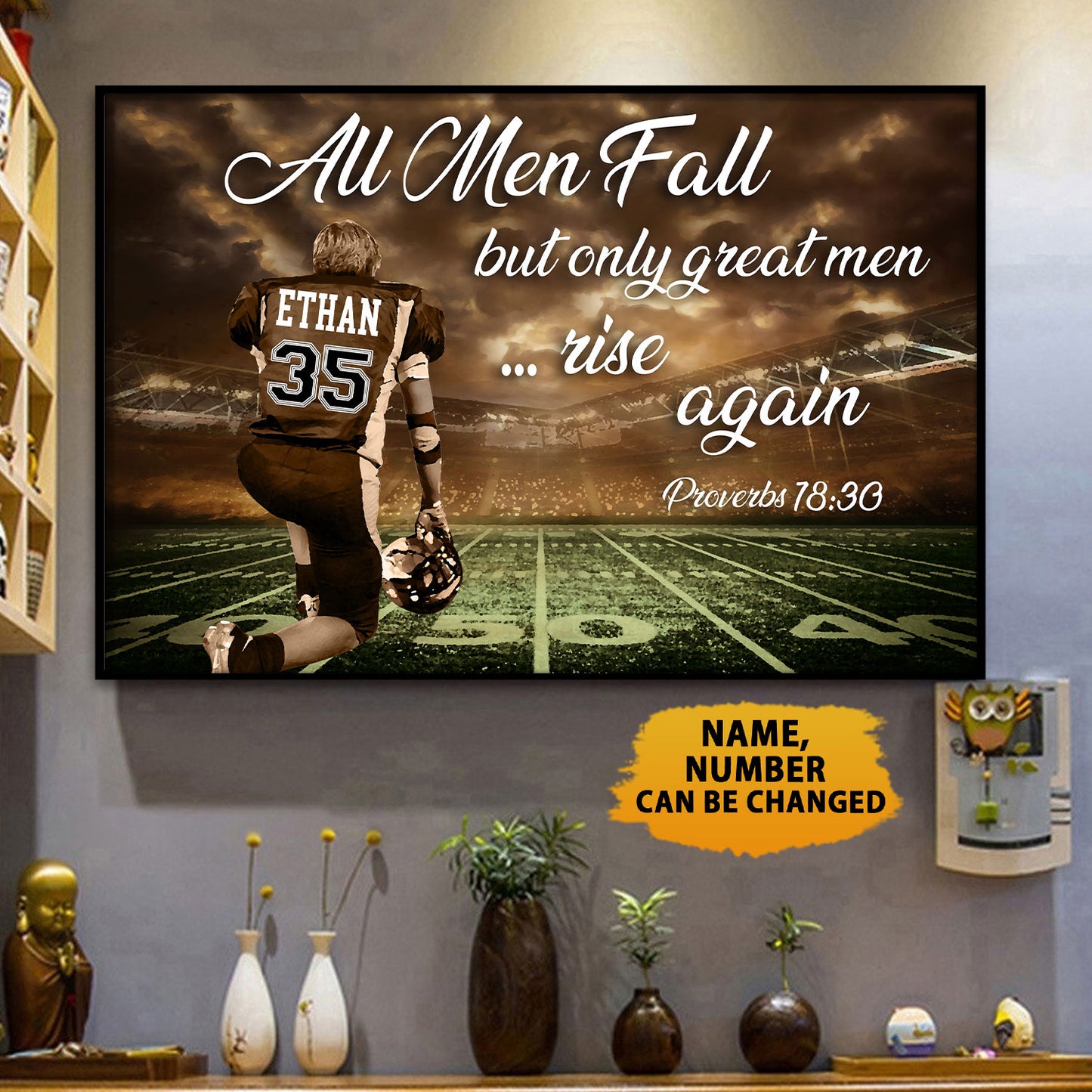 All Men Fall But Only Great Men Rise Again Personalizedwitch Poster