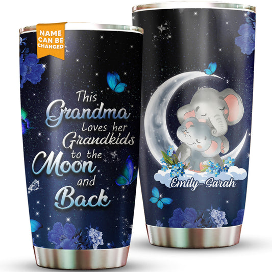 This Grandma Loves Her Grandkids To The Moon And Back 20Oz Tumbler