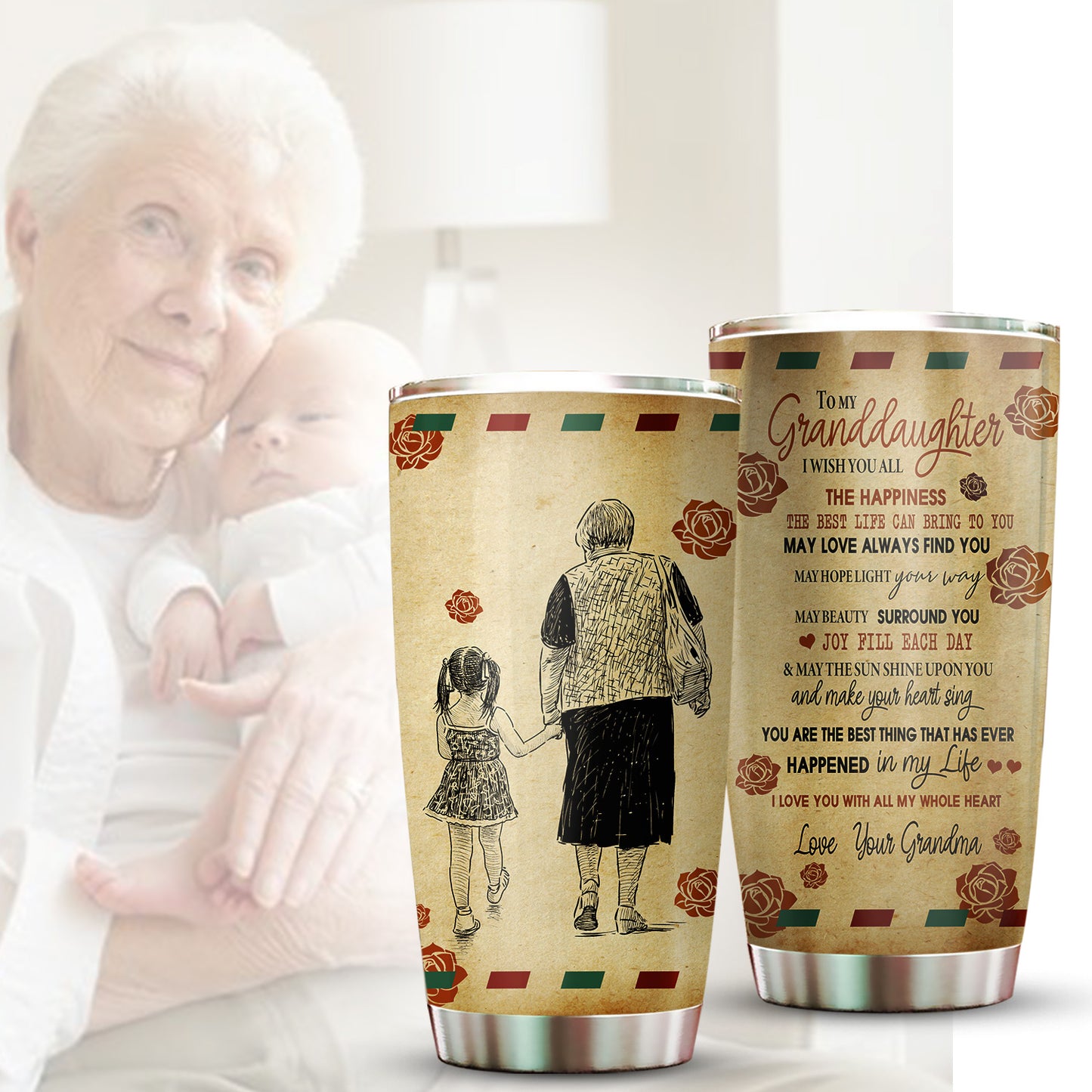 To My Granddaughter I Wish You All 20Oz Tumbler