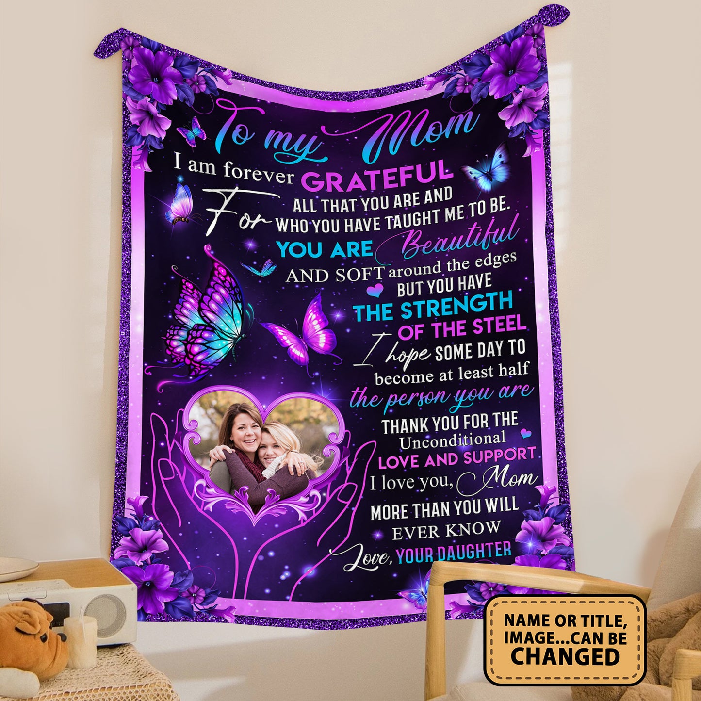 To My Mom I Love You More Than You'll Ever Know Fleece Blanket