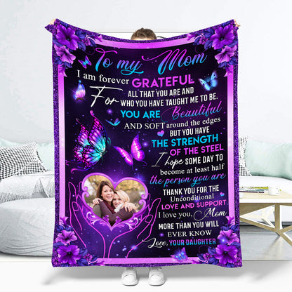 To My Mom I Love You More Than You'll Ever Know Fleece Blanket