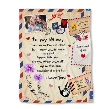 To My Mom I Am So Proud Of You Personalized Fleece Blanket