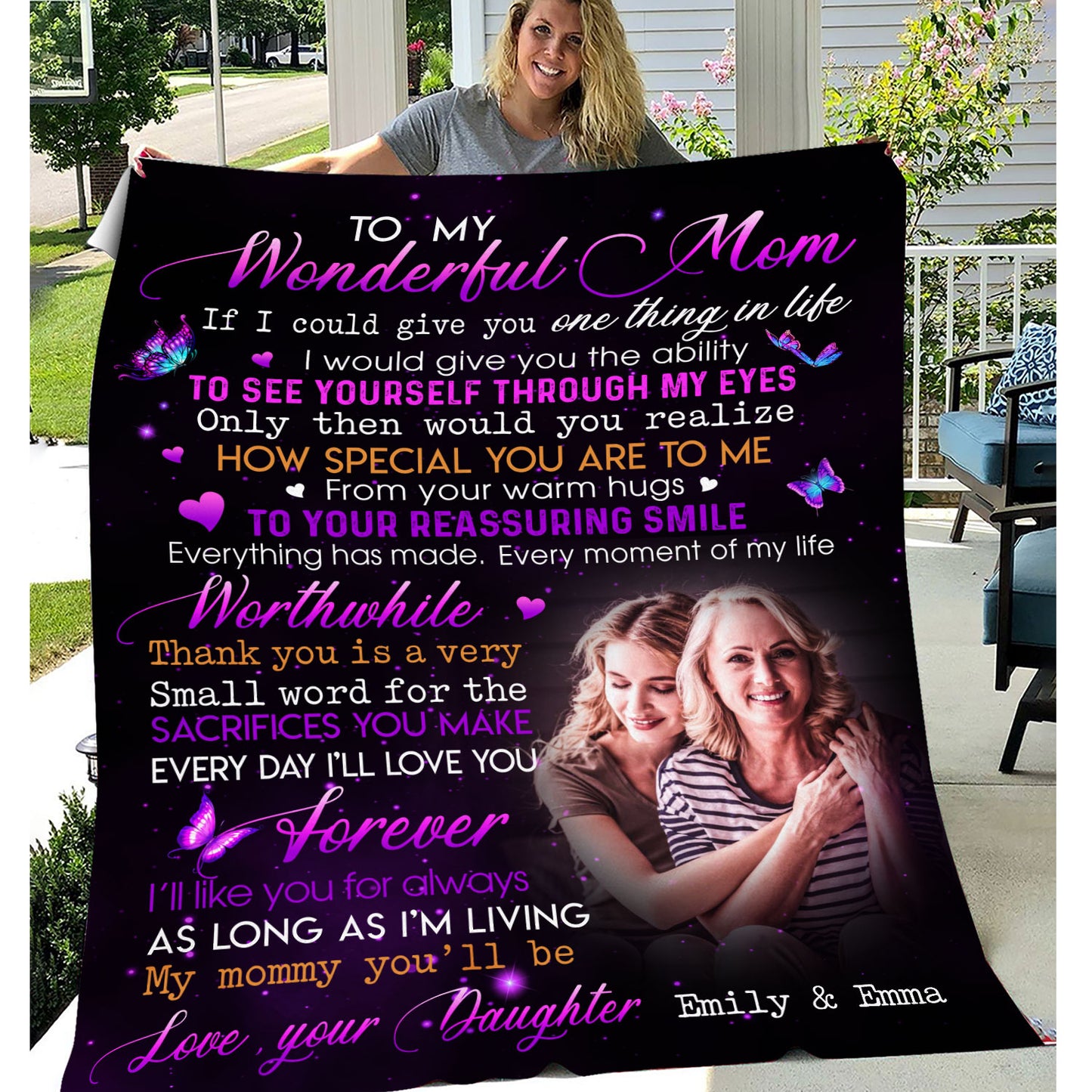 To My Wonderful Mom How Special You Are To Me Fleece Blanket