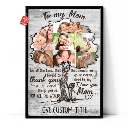 Thank You For All The Special Things You Do Personalized Vertical Poster