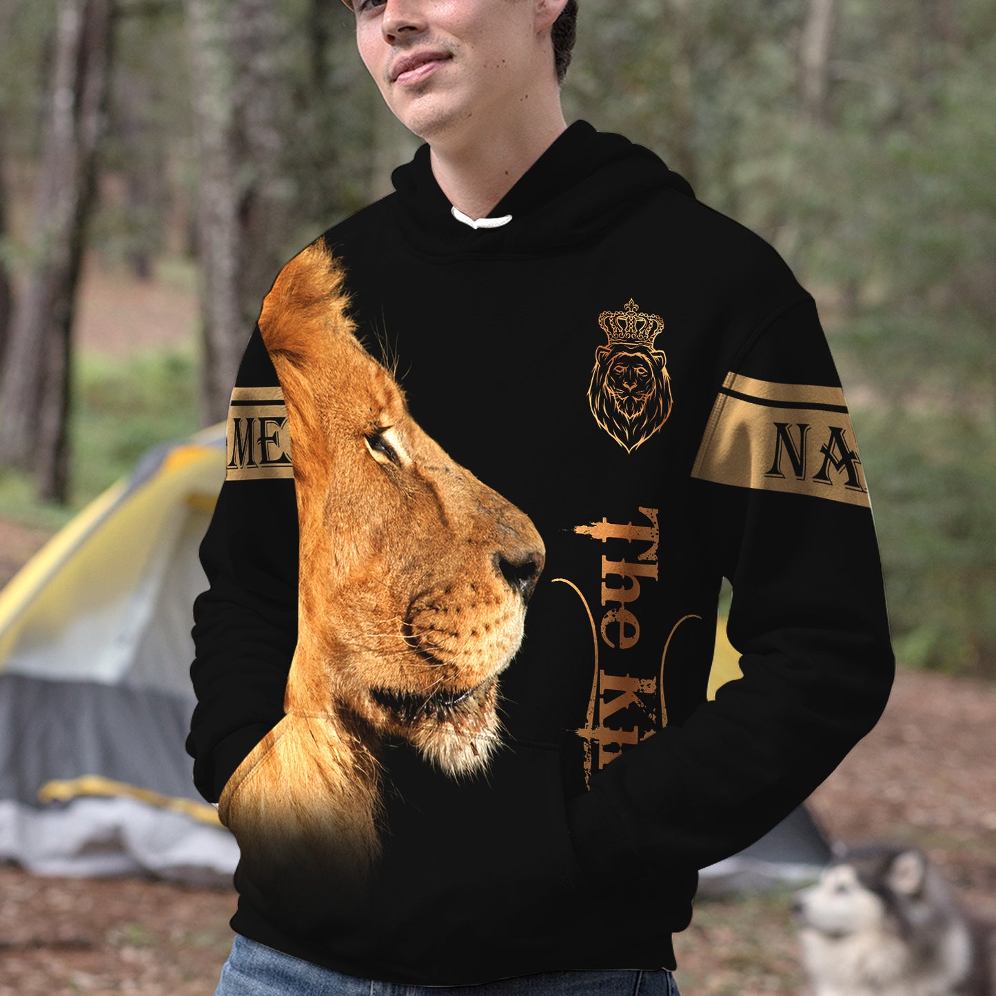 Personalized King And Queen Matching Hoodie My Queen Keeps Me Wild My King Keeps Me Safe