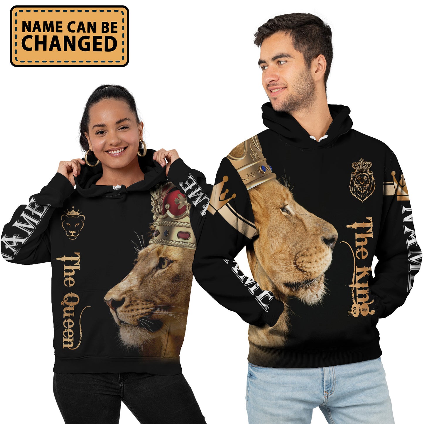 Personalized King And Queen Matching Hoodie Always Protect His Queen Always Trust Her King