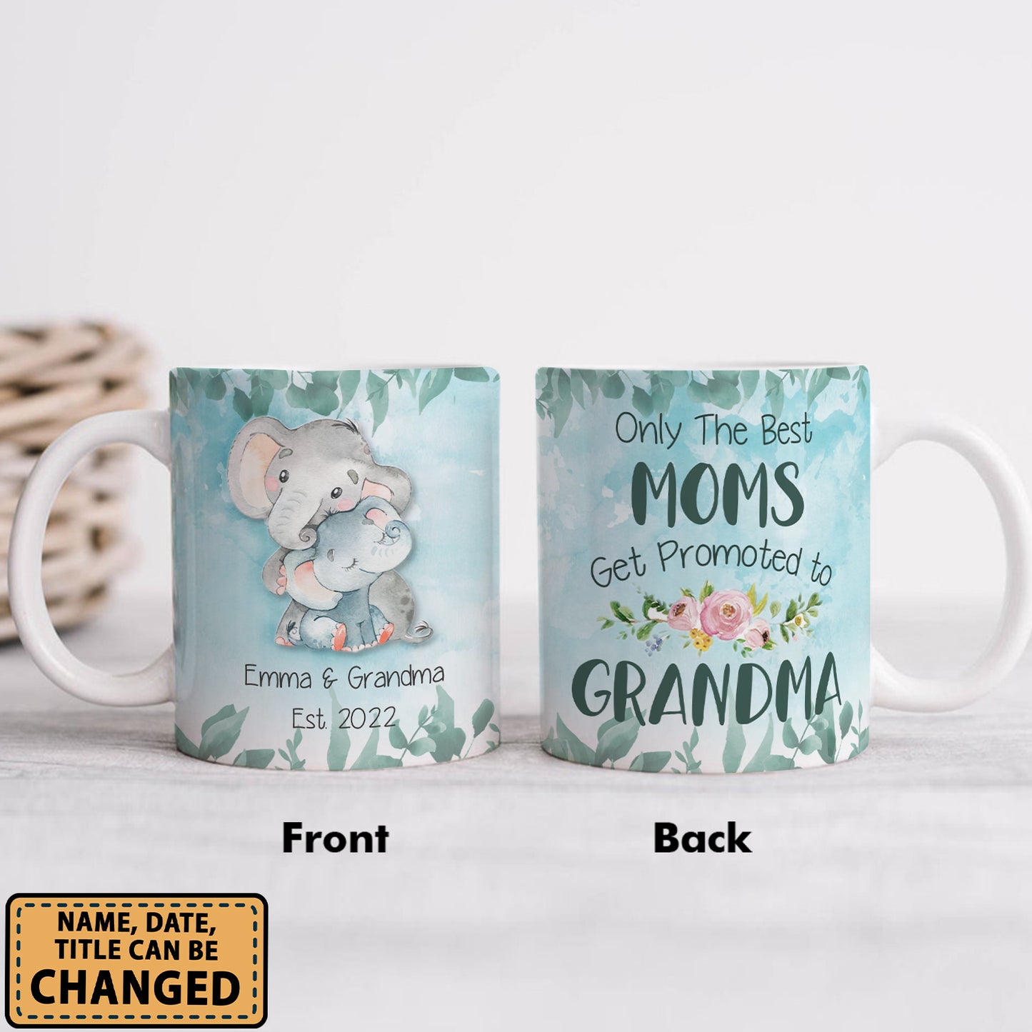 Personalized Grandma Coffee Mugs Only The Best Moms Get Promoted To Grandma New Grandmas Gifts Personalizedwitch