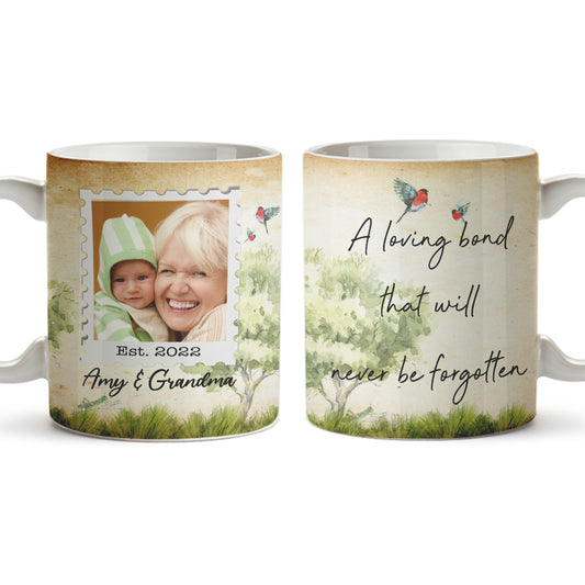 Personalized Grandma Coffee Mugs A Loving Bond That Will Never Be Forgotten New Grandma Gifts Custom Grandkids Photo, Names Personalizedwitch