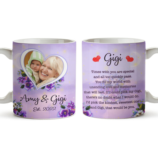 Personalized Times With You Are Special If I Could Pick My Gigi Grandma Gifts Custom Grandkids Photo, Names Personalizedwitch