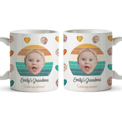 Personalized Funny Grandma Mug Custom Face Custom Grandkids Photo Family Coffee Mug, Names Personalizedwitch