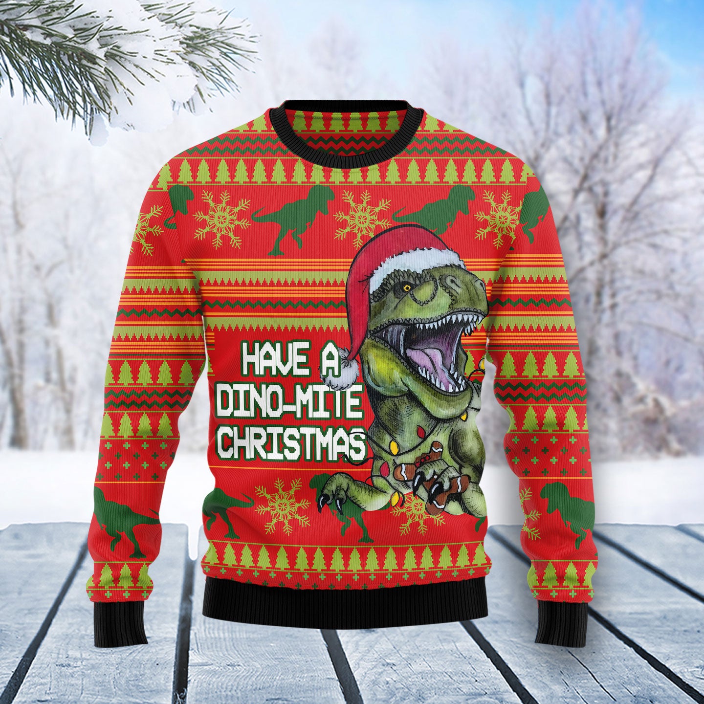 Dinosaur Funny T0511 Ugly Christmas Sweater