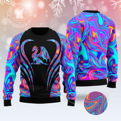 Dragon Color T710 Ugly Christmas Sweater