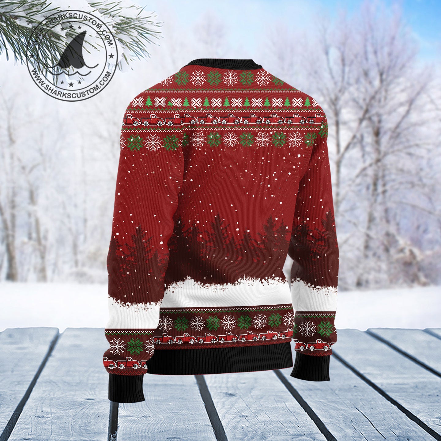 Red Truck Home Christmas T1011 Ugly Christmas Sweater