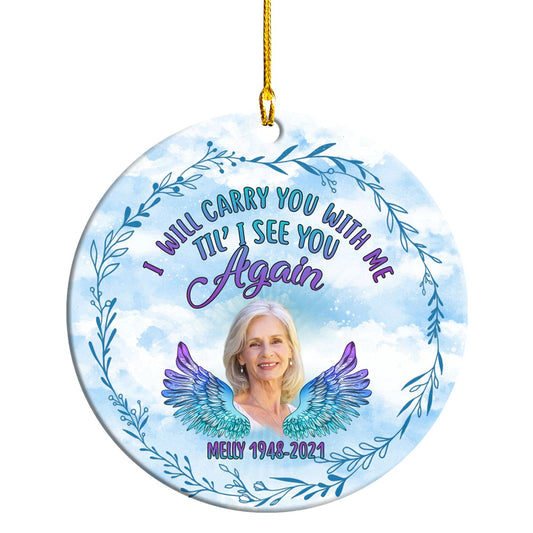 Till I See You Again Personalizedwitch Personalized Christmas Ornament