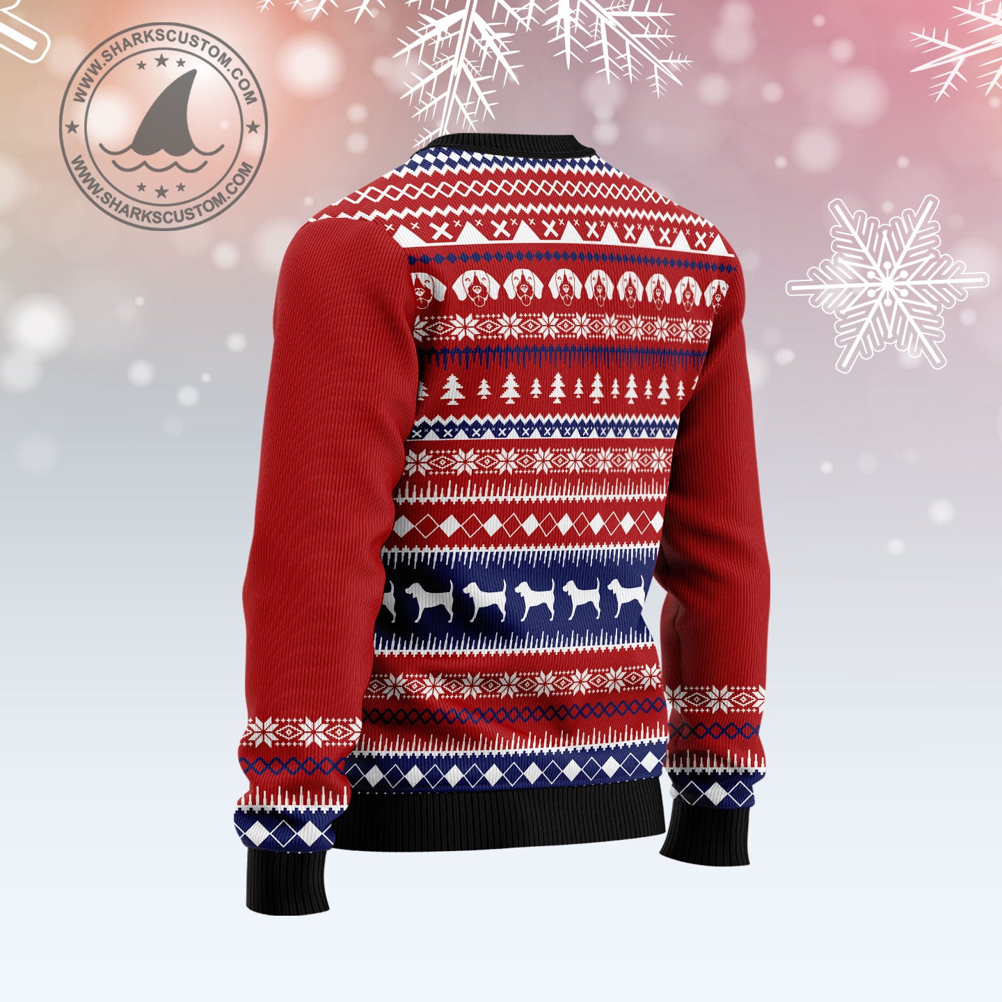 Lovely Beagle TG51021 Ugly Christmas Sweater