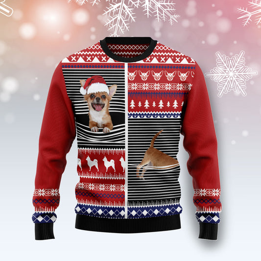 Lovely Chihuahua TG51021 Ugly Christmas Sweater