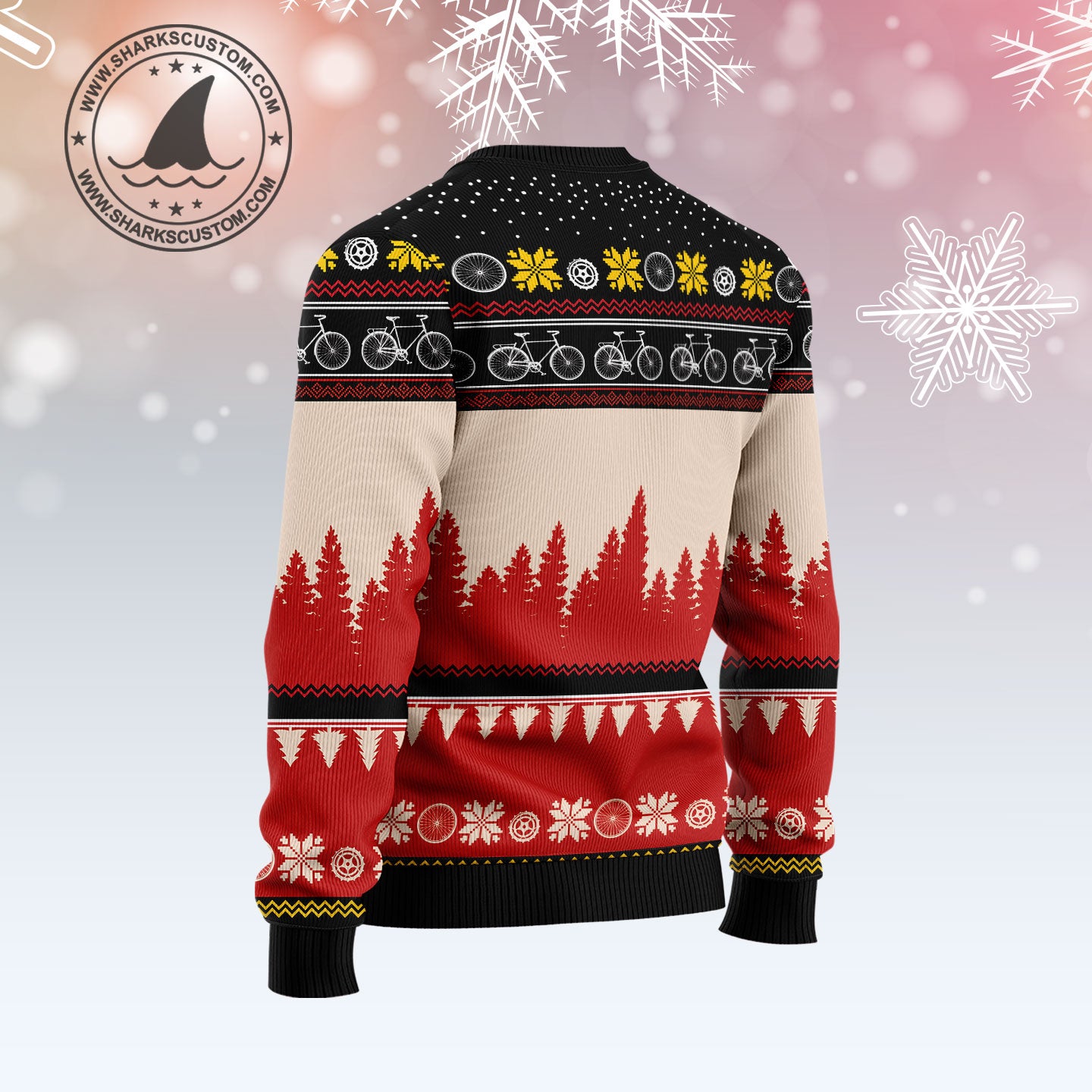 All I Want For Christmas Is More Time For Biking G5124 Ugly Christmas Sweater
