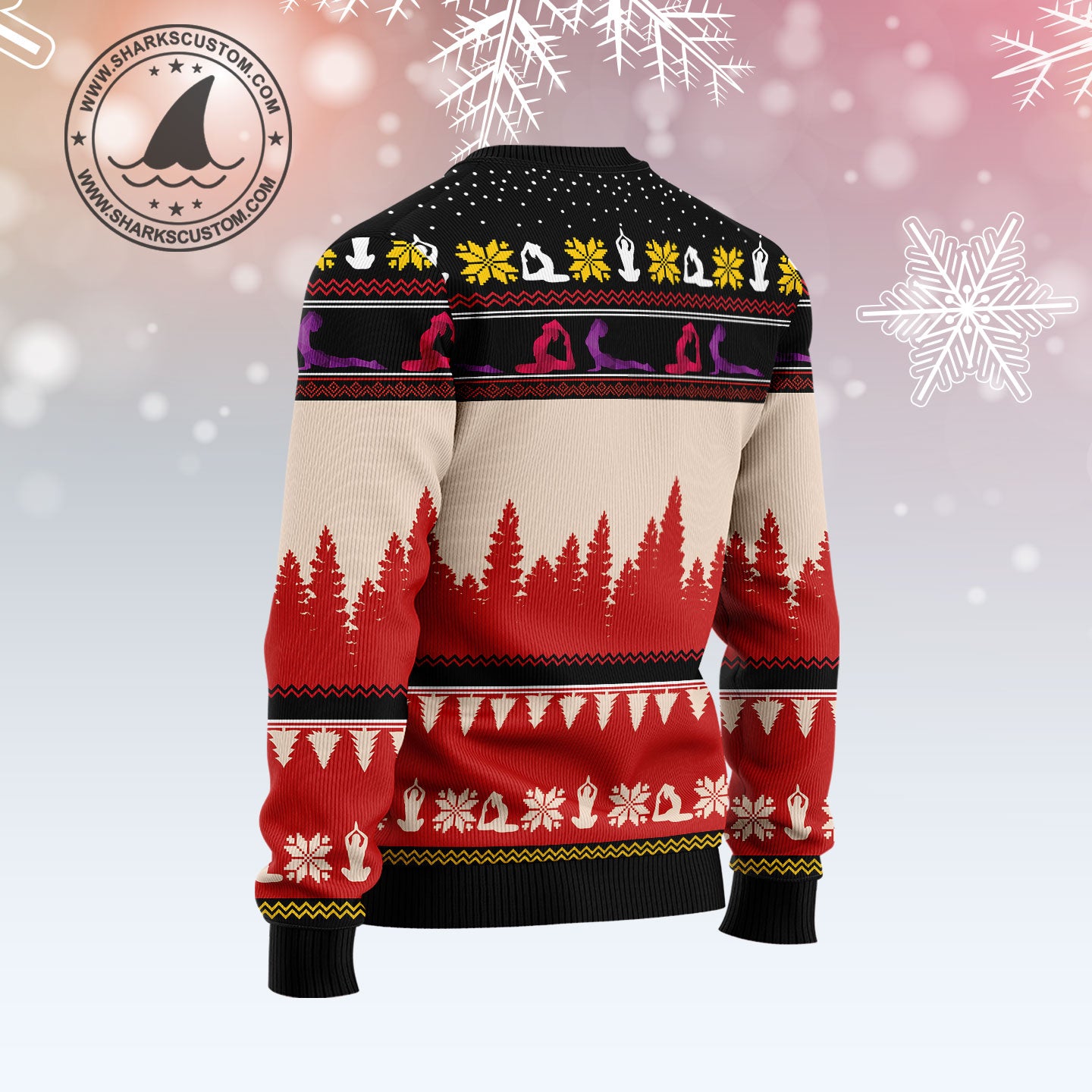 All I Want For Christmas Is More Time For Yoga G5124 Ugly Christmas Sweater