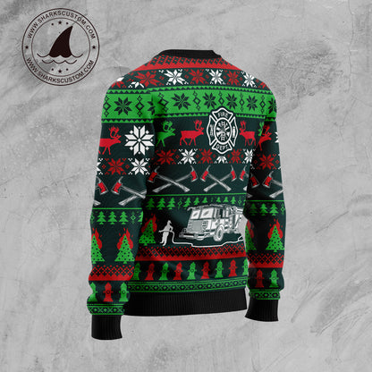 Awesome Firefighter G51022 Ugly Christmas Sweater