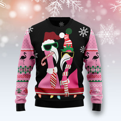 Candy Cane Flamingo G5127 Ugly Christmas Sweater
