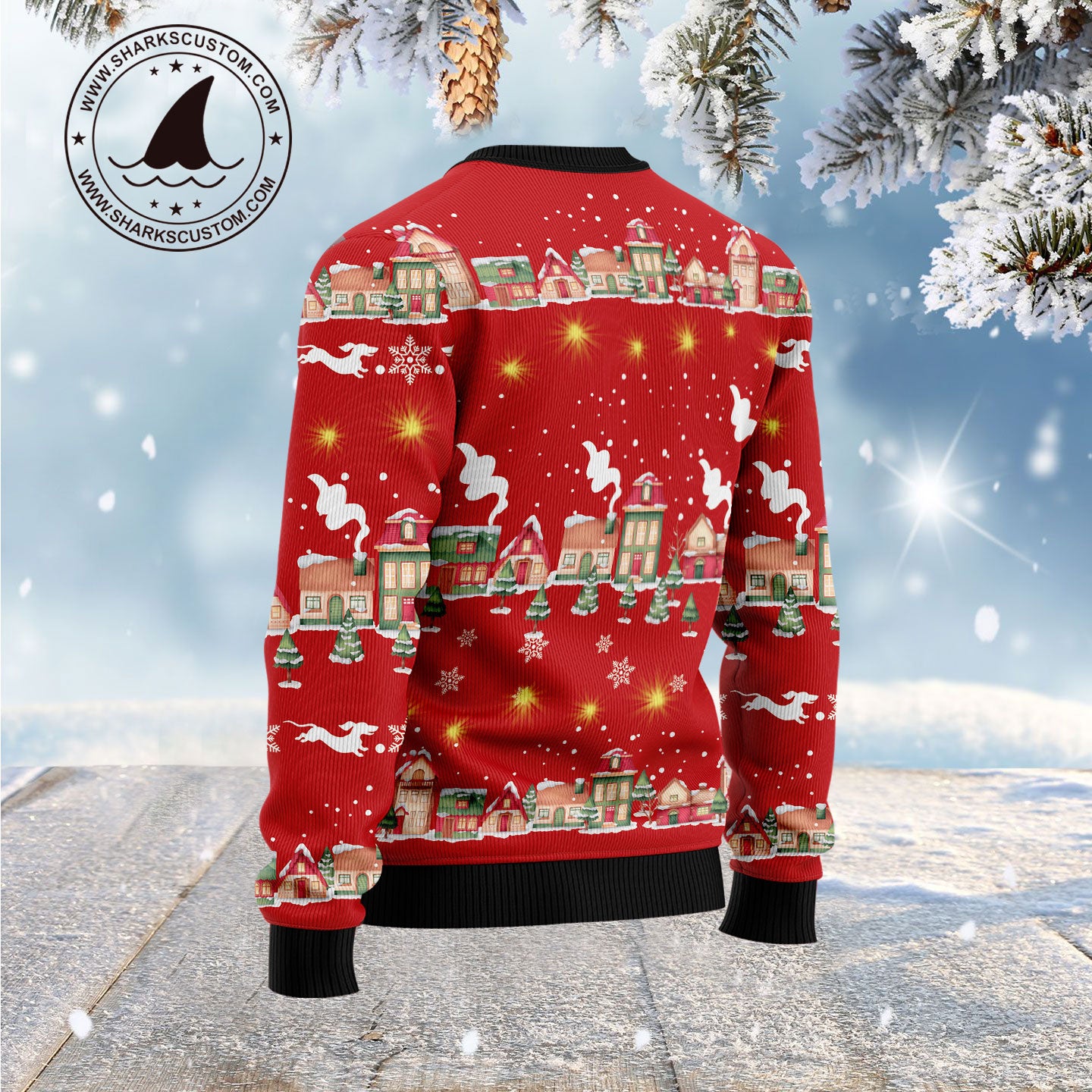 Plus size light on sale up christmas sweater