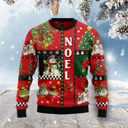 Lovely Snowman Noel G51125 unisex womens & mens, couples matching, friends, funny family ugly christmas holiday sweater gifts (plus size available)