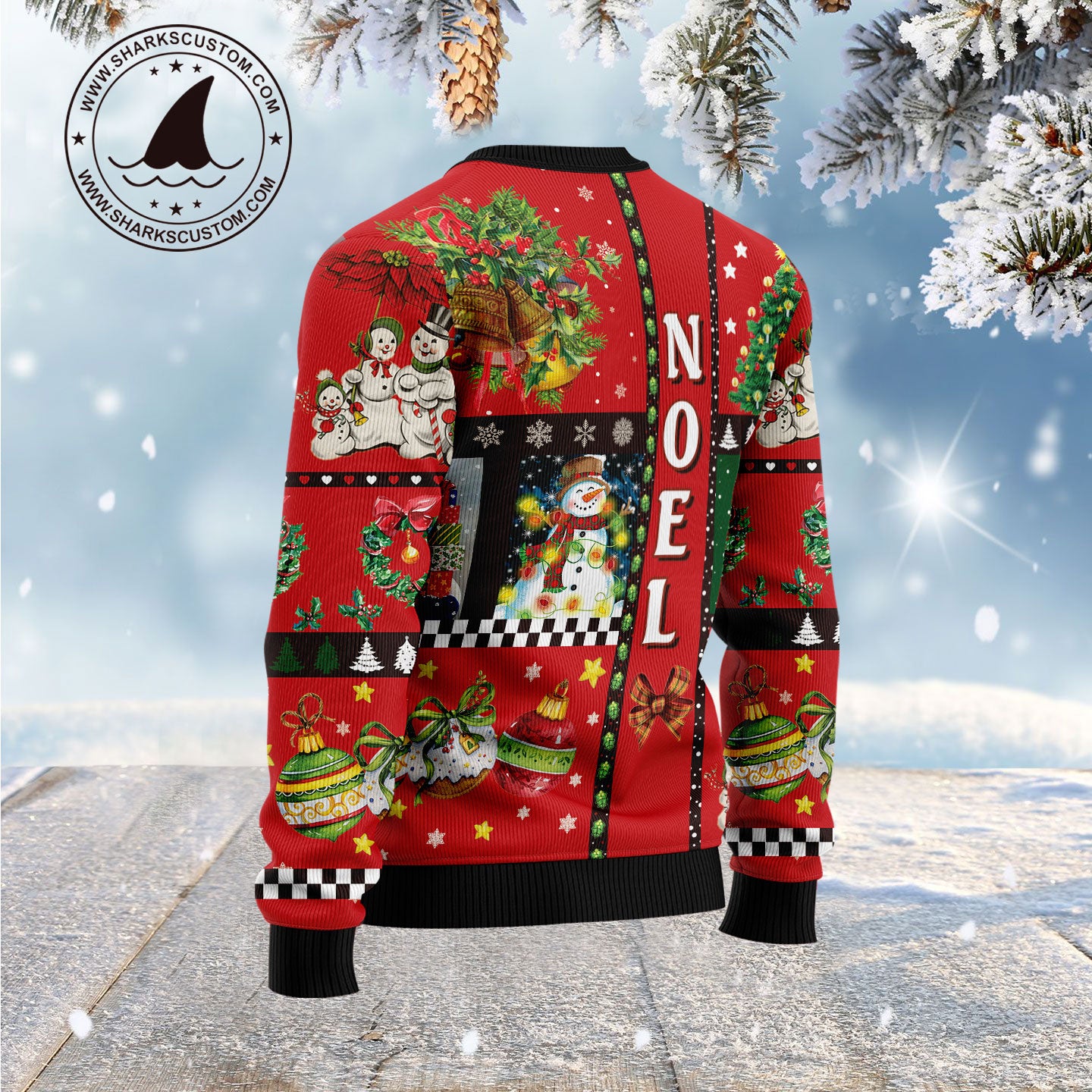 Lovely Snowman Noel G51125 unisex womens & mens, couples matching, friends, funny family ugly christmas holiday sweater gifts (plus size available)