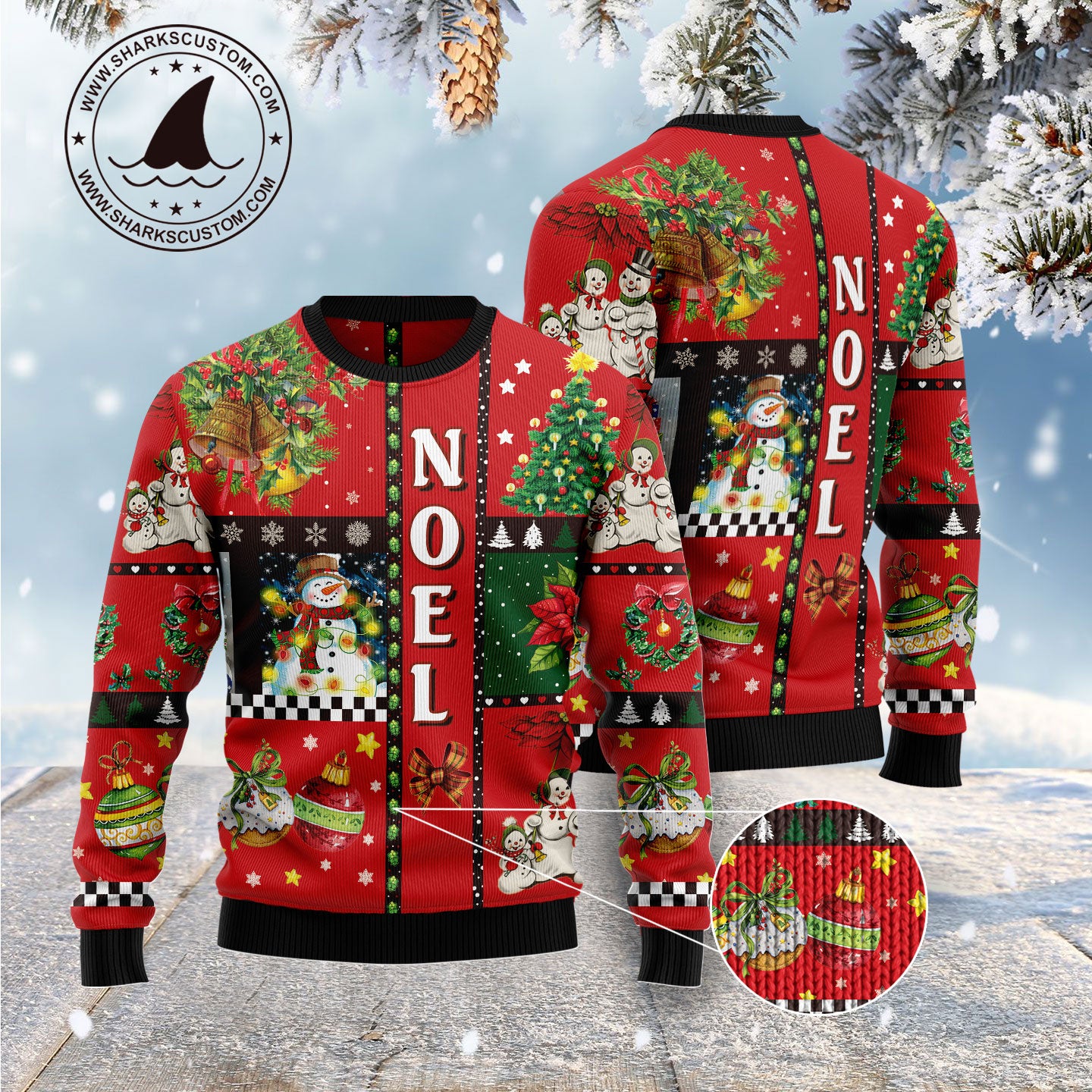 Lovely Snowman Noel G51125 unisex womens & mens, couples matching, friends, funny family ugly christmas holiday sweater gifts (plus size available)