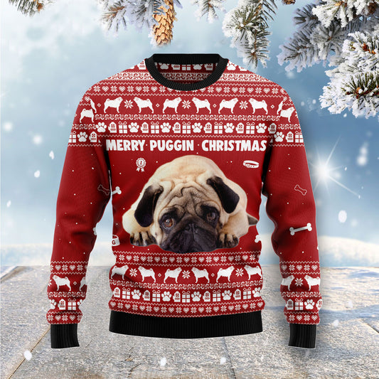 Merry Puggin Christmas G5112 Ugly Christmas Sweater