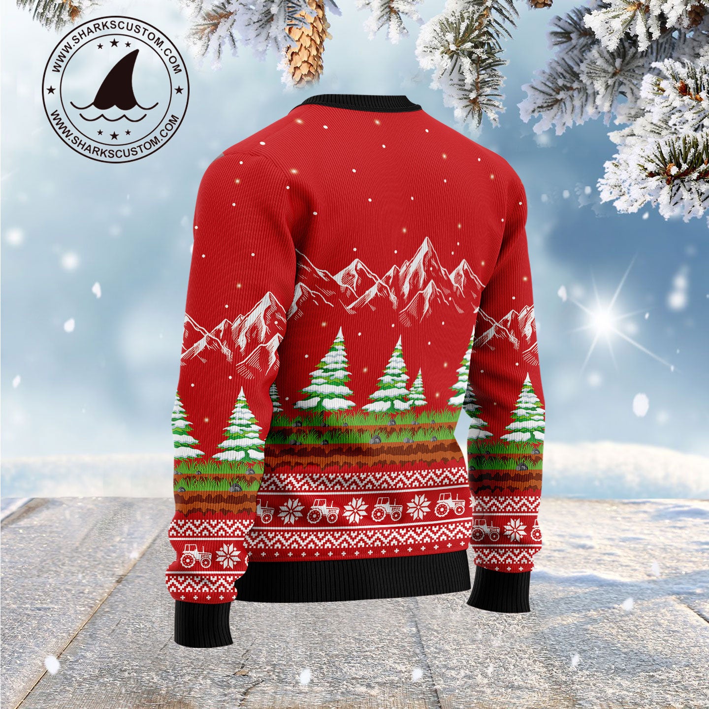 Noel Tractor G51023 Ugly Christmas Sweater