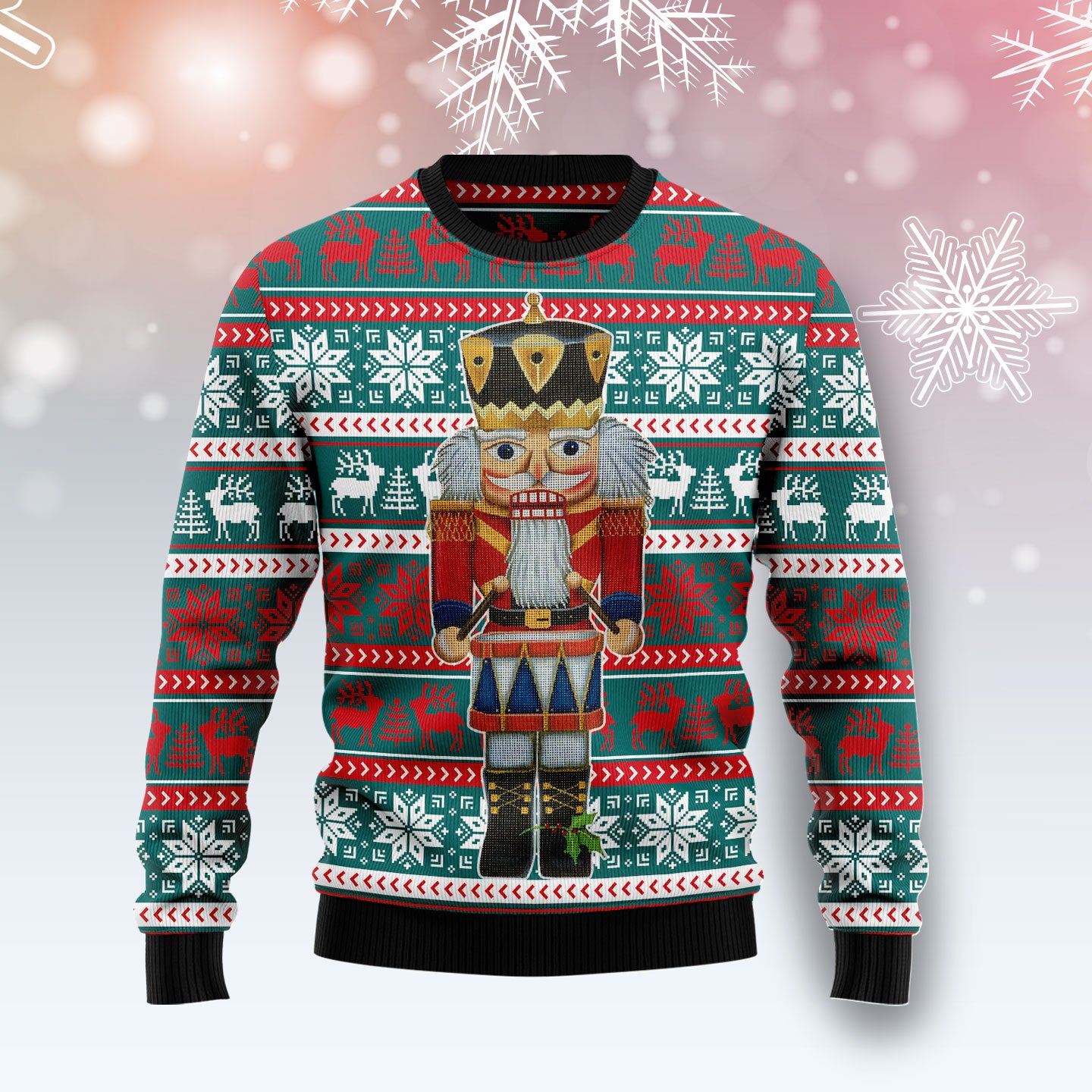 Nutcracker and Drum G51015 - Ugly Christmas Sweater