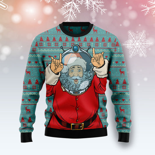 Santa Claus Astronaut G51013 - Ugly Christmas Sweater