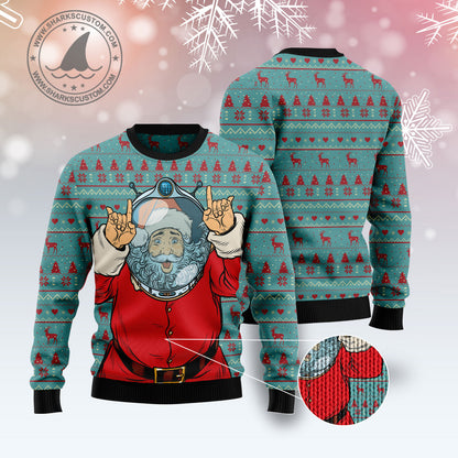 Santa Claus Astronaut G51013 - Ugly Christmas Sweater